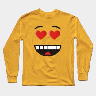 Smiling Face With Heart-Shaped Eyes Long Sleeve T-Shirt